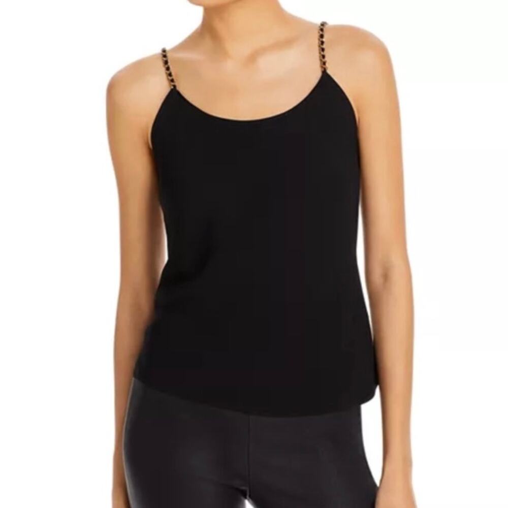 Anine Bing Chelsea Tank Top - Black - Chain Straps - Size L